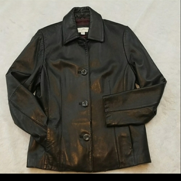 Liz Claiborne Jackets & Blazers - Liz Claiborne genuine leather black jacket…